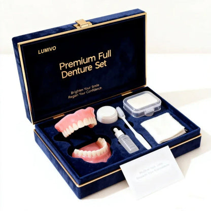 🌎Ends Today: 70% OFF! ⏰LUMIVO® Medical Full Denture with Strong Suctiond🦷Obtain American Dental Association (ADA) Certification