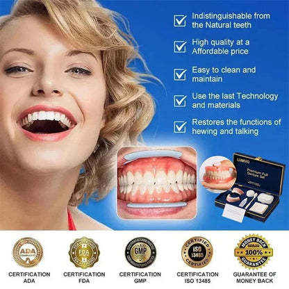 🌎Ends Today: 70% OFF! ⏰LUMIVO® Medical Full Denture with Strong Suctiond🦷Obtain American Dental Association (ADA) Certification