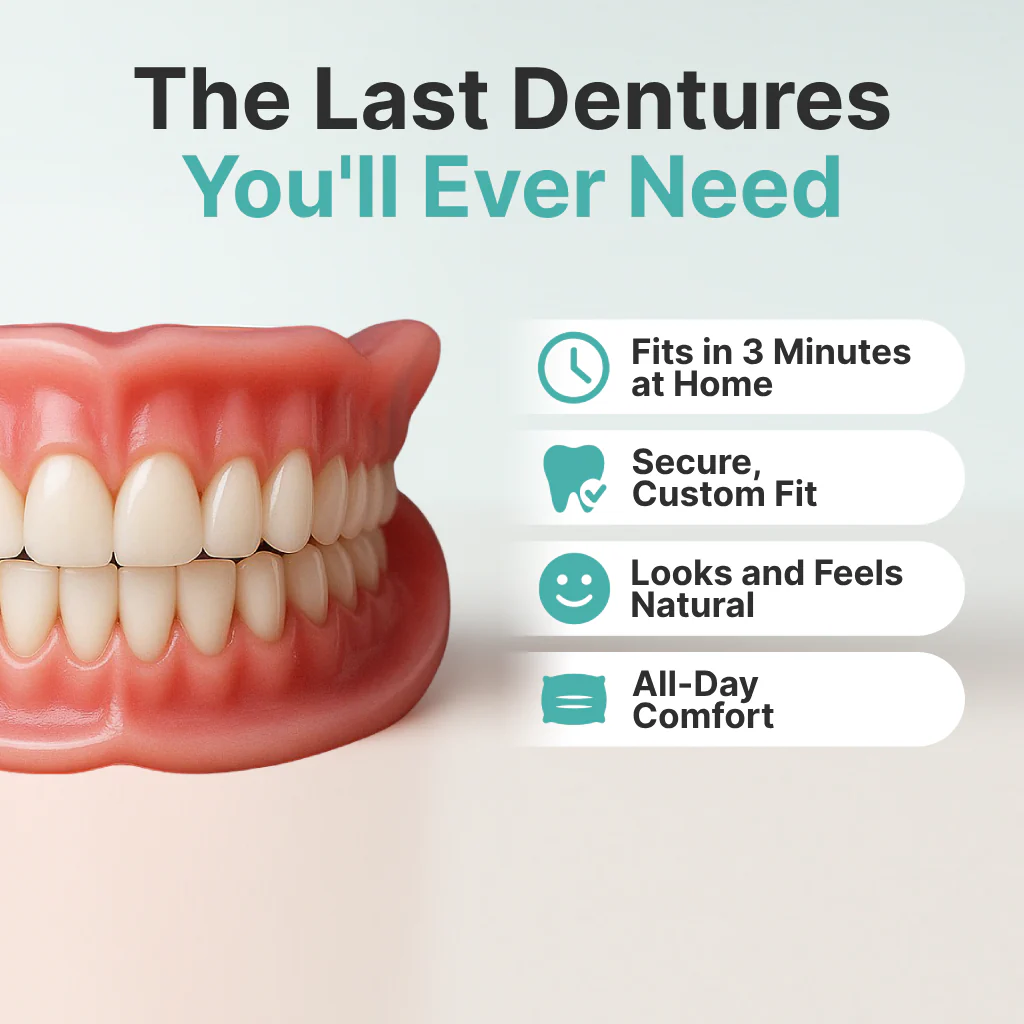 🌎Ends Today: 70% OFF! ⏰LUMIVO® Medical Full Denture with Strong Suctiond🦷Obtain American Dental Association (ADA) Certification