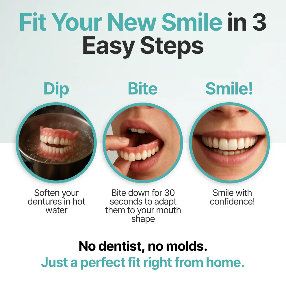 🌎Ends Today: 70% OFF! ⏰LUMIVO® Medical Full Denture with Strong Suctiond🦷Obtain American Dental Association (ADA) Certification